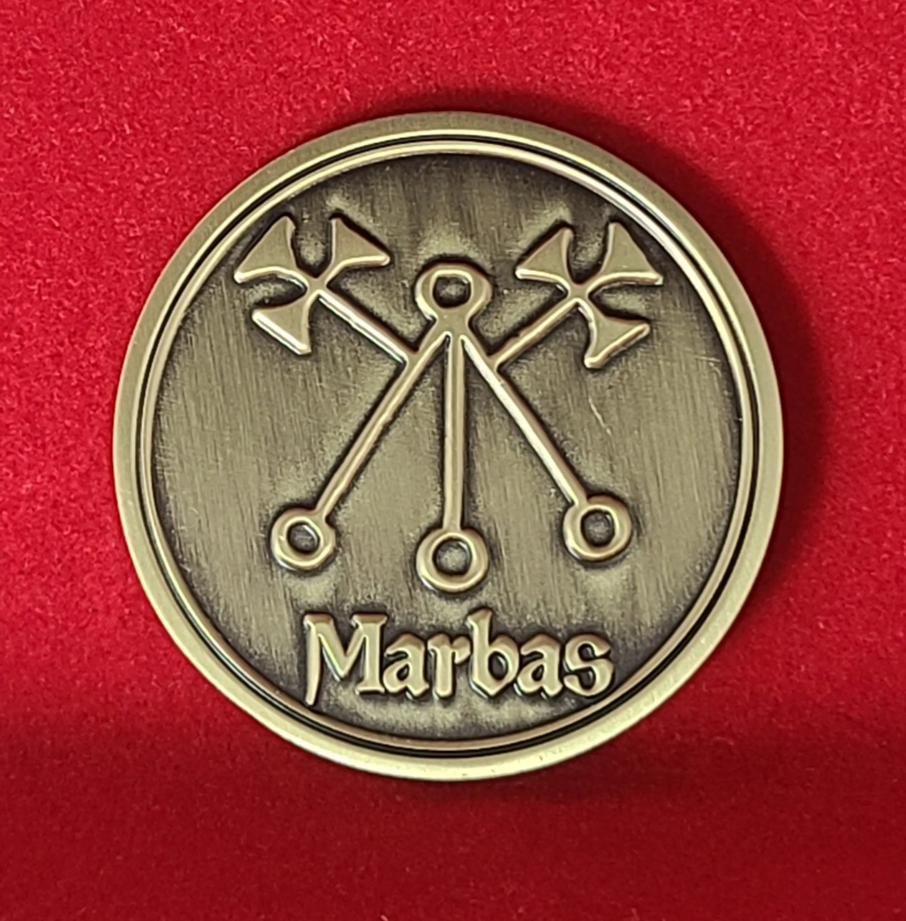 Marbas Sigil Necklace – Ars Goetia Solomonic Talisman – King