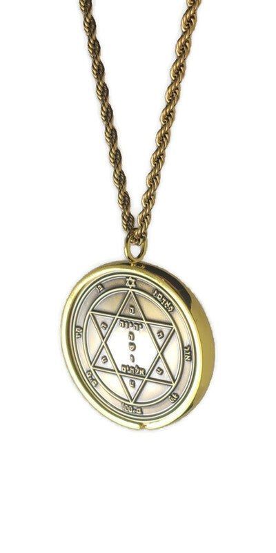 Second Pentacle of Mars 72 names of God 1FitAll bezel Necklace.