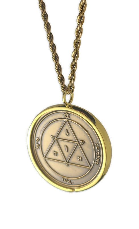 Third Pentacle of Mars 72 names of God 1FitAll bezel Necklace.
