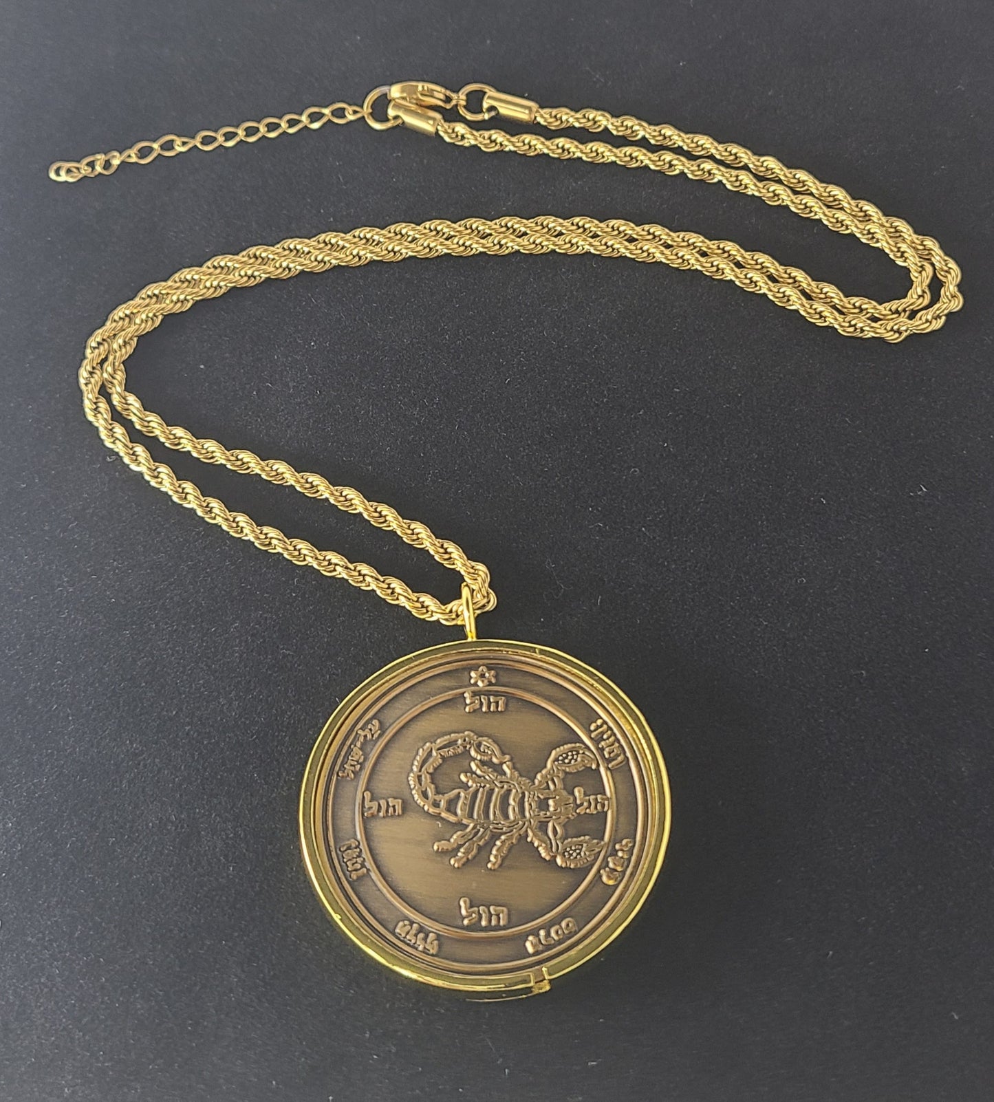 Fifth Pentacle of Mars 72 names of God 1FitAll bezel Necklace.