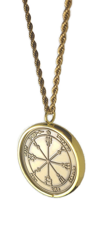 Sixth Pentacle of Mars 72 names of God 1FitAll bezel Necklace.