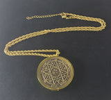 Seventh Pentacle of Mars + 72 names of God + 1FitAll bezel Necklace