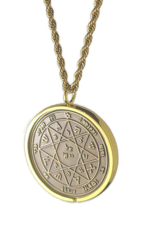 Seventh Pentacle of Mars 72 names of God 1FitAll bezel Necklace.