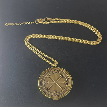 Third Pentacle of Mercury 72 names of God 1FitAll bezel Necklace.