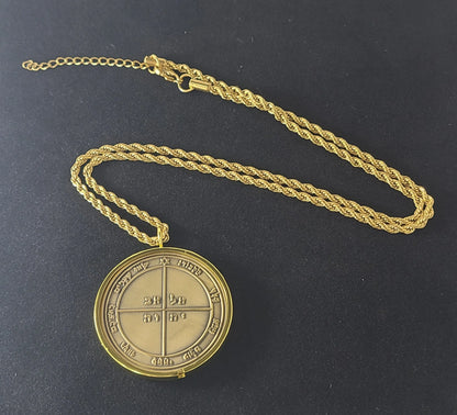 Fifth Pentacle of Mercury 72 names of God 1FitAll bezel Necklace.