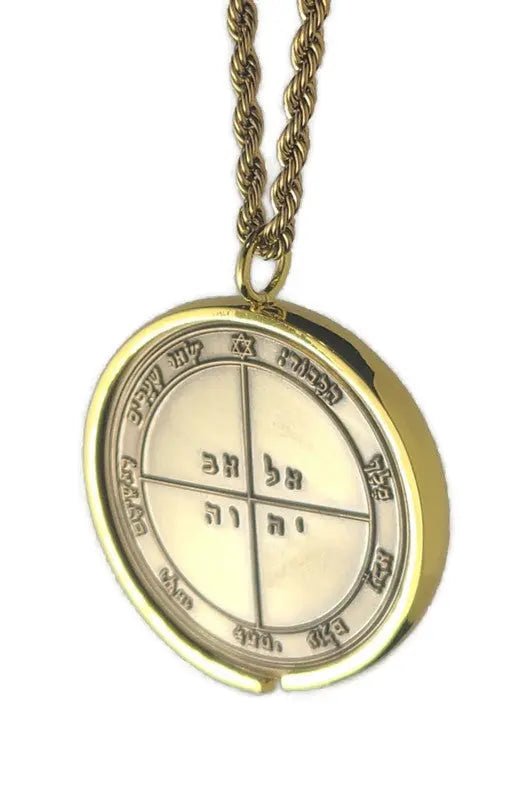 Fifth Pentacle of Mercury 72 names of God 1FitAll bezel Necklace.
