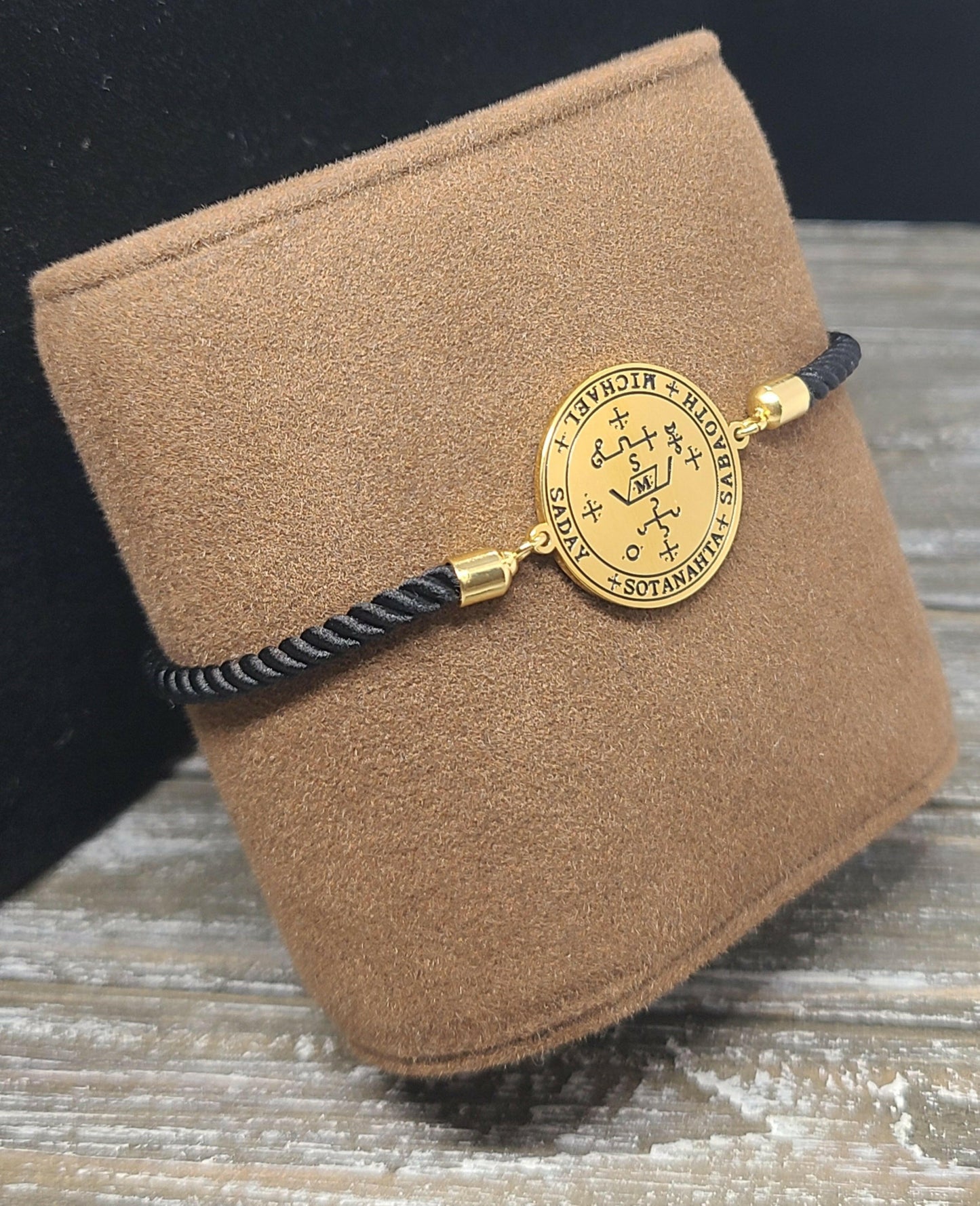 The Archangel Michael 72 Names of God Bracelet Black.