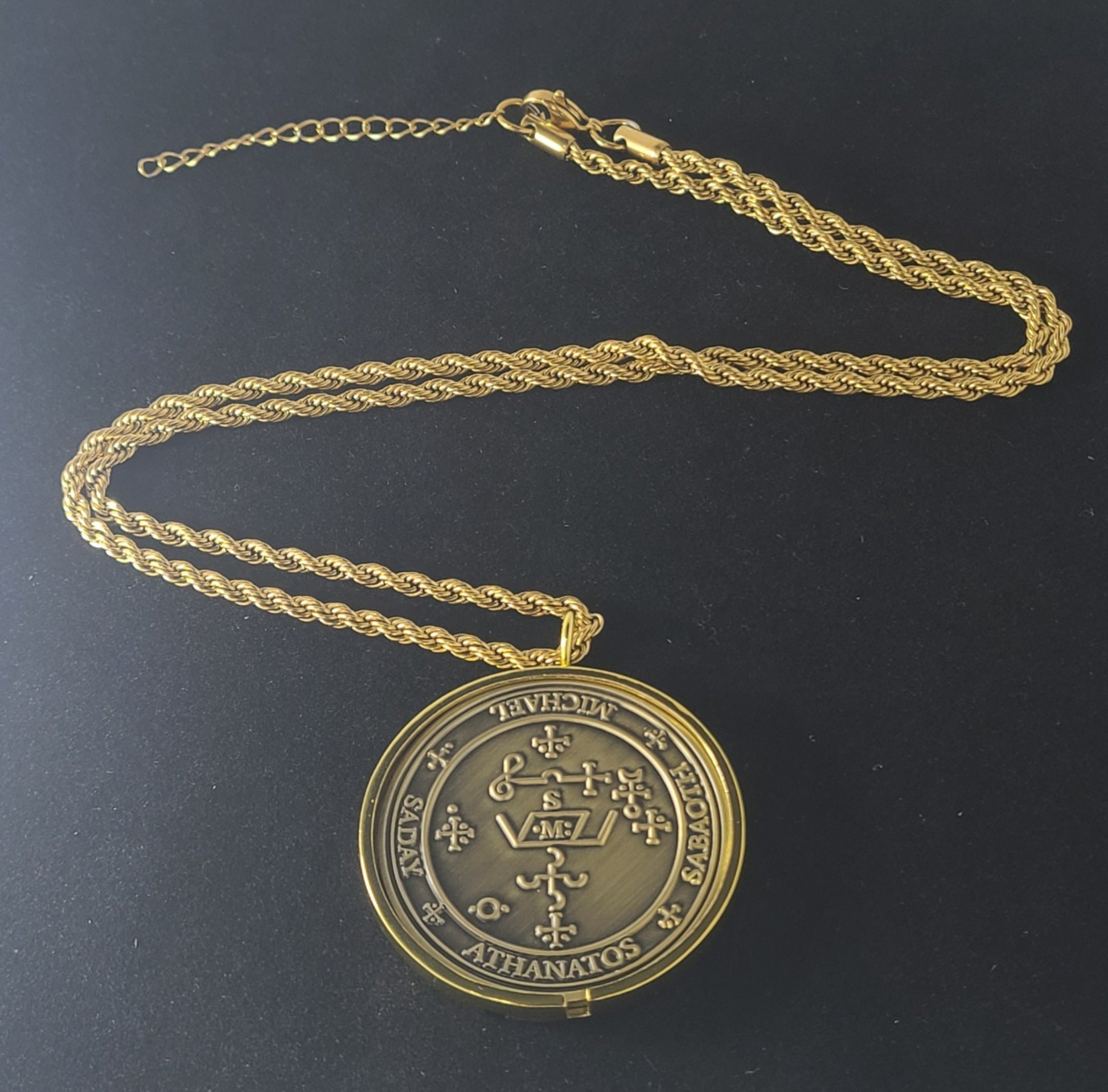 The seal of Archangel Michael 72 names of God 1FitAll bezel Necklace.