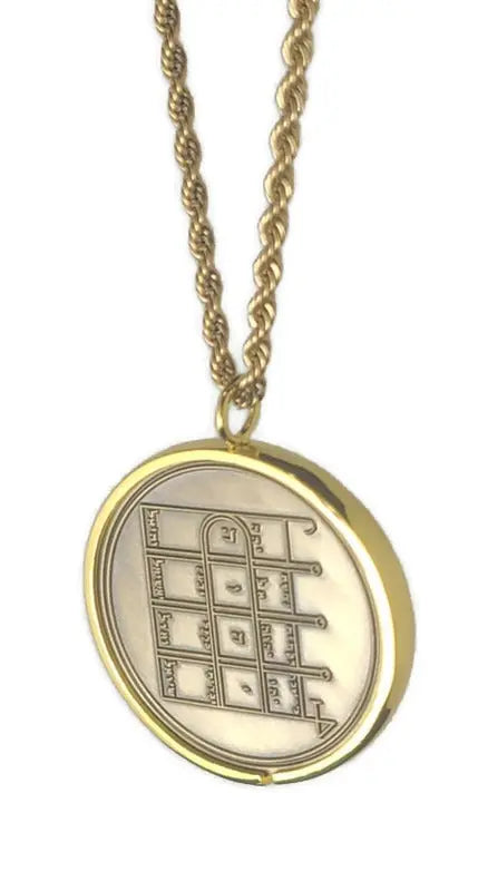 First Pentacle of the Moon 72 names of God 1FitAll bezel Necklace.