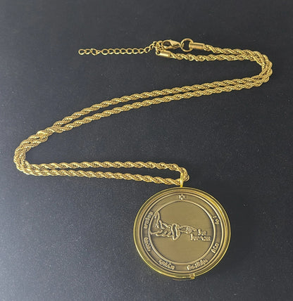 Second Pentacle of the Moon 72 names of God 1FitAll bezel Necklace.