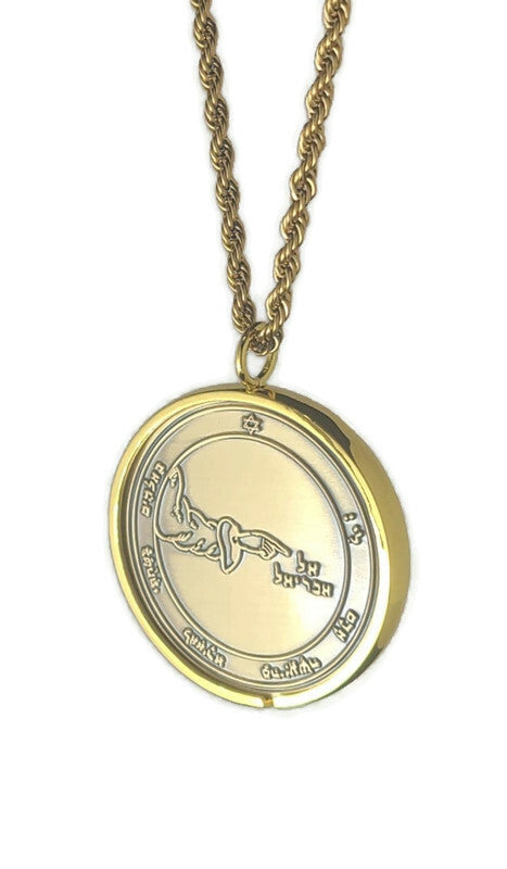 Second Pentacle of the Moon 72 names of God 1FitAll bezel Necklace.