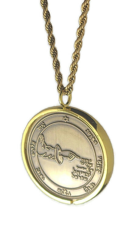 Fifth Pentacle of the Moon 72 names of God 1FitAll bezel Necklace.