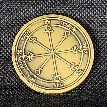 Sixth Pentacle of the Moon 72 names of God 1FitAll bezel Necklace.