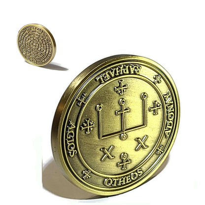 The seal of Archangel Raphael 72 names of God.