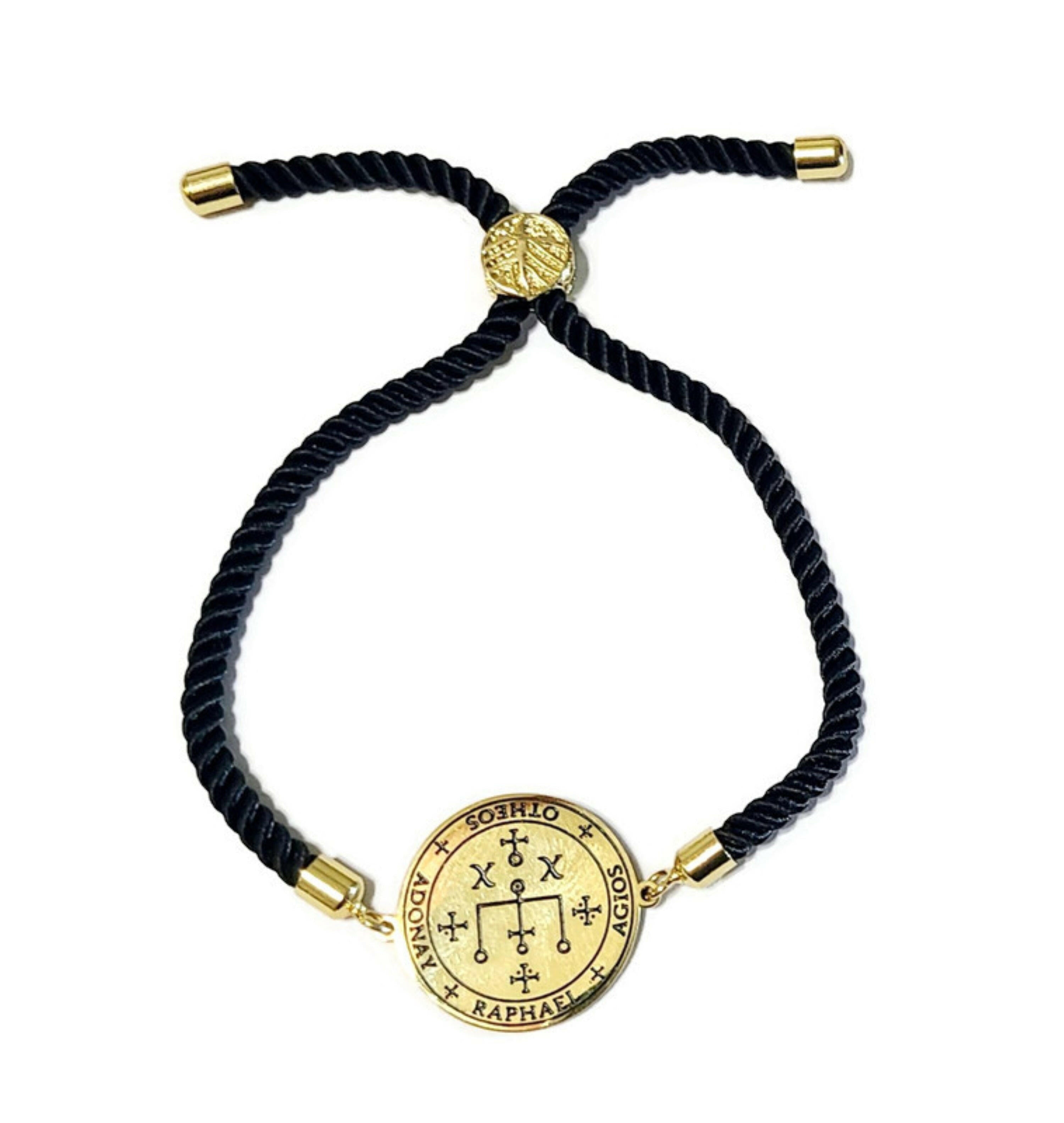 Archangel Raphael Bracelet – King Solomon Seal Coin Jewelry – 72