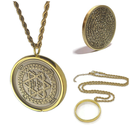 Sefer Raziel Hamalach 72 names of God 1FitAll bezel Necklace.