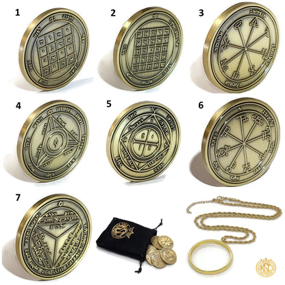 7 Pentacles of Saturn 1FitAll bezel Necklace.