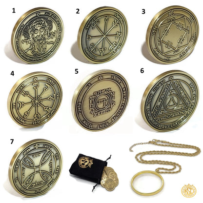 7 Pentacles of the Sun 1FitAll bezel Necklace.