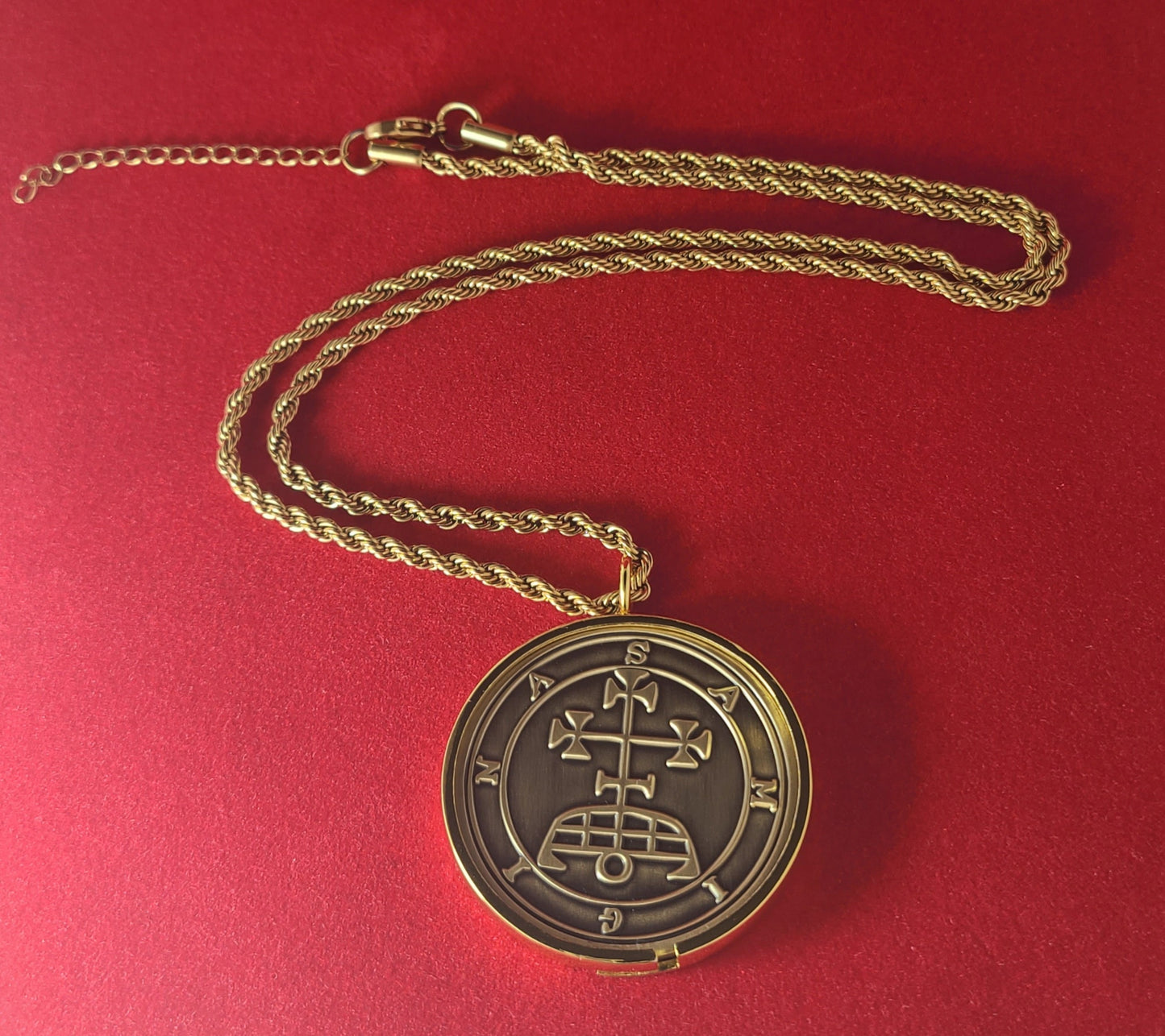 SAMIGINA Gamigin Gamygyn demon sigil Ars Goetia + 1FitAll bezel Necklace.