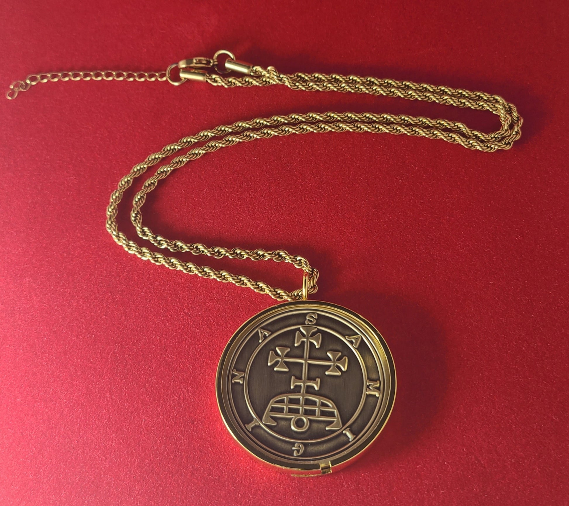 SAMIGINA Gamigin Gamygyn demon sigil Ars Goetia + 1FitAll bezel Necklace.