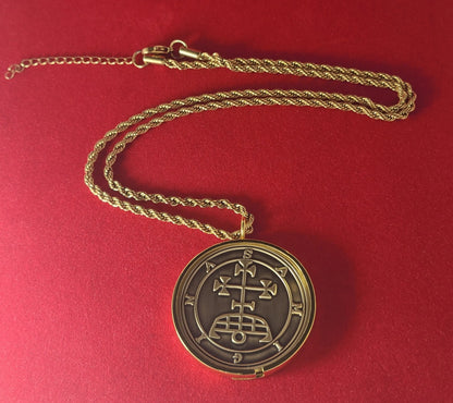 SAMIGINA Gamigin Gamygyn demon sigil Ars Goetia + 1FitAll bezel Necklace.