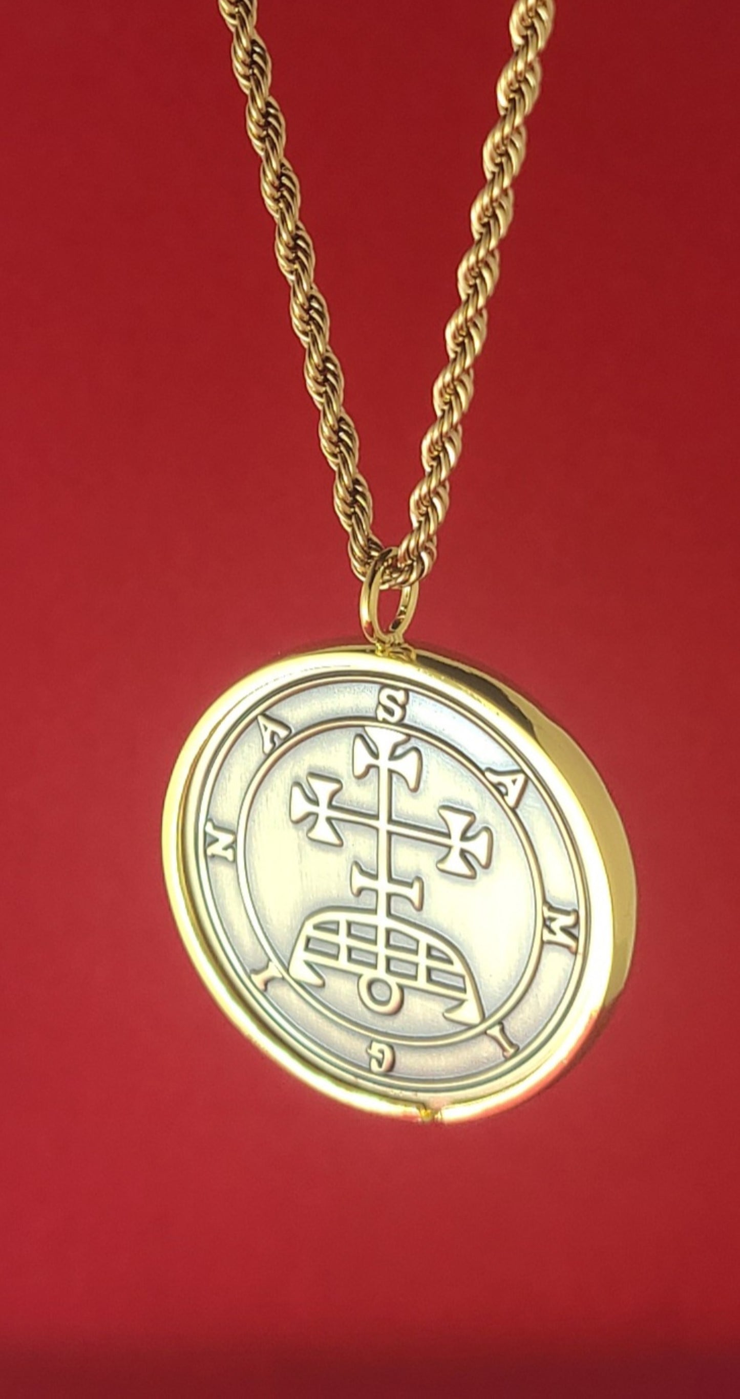 SAMIGINA Gamigin Gamygyn demon sigil Ars Goetia + 1FitAll bezel Necklace.