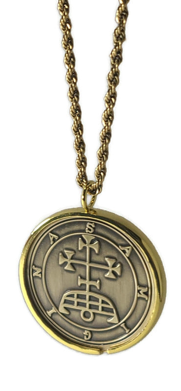 SAMIGINA Gamigin Gamygyn demon sigil Ars Goetia + 1FitAll bezel Necklace.