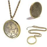 The seal of Archangel Samael  + 72 names of God + 1FitAll bezel Necklace