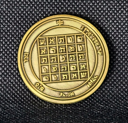 Second Pentacle of Saturn 72 names of God 1FitAll bezel Necklace.