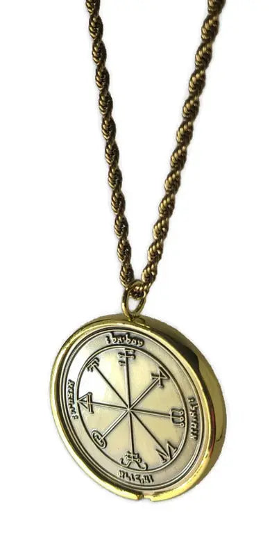 Third Pentacle of Saturn 72 names of God 1FitAll bezel Necklace.