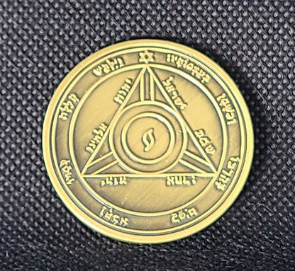 Fourth Pentacle of Saturn 72 names of God 1FitAll bezel Necklace.