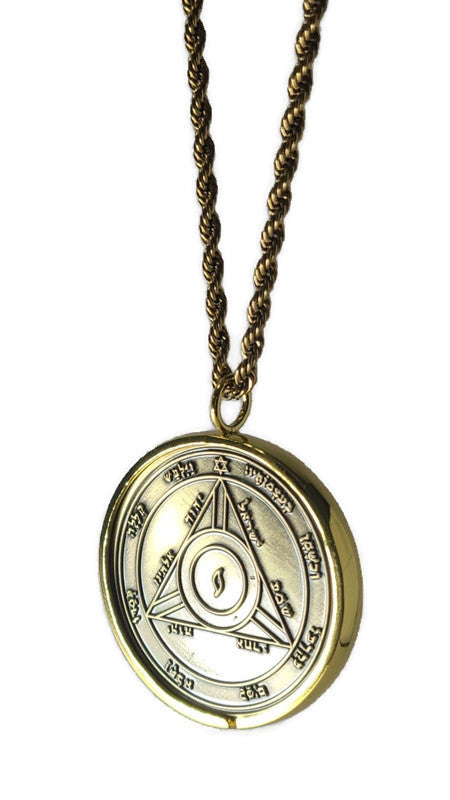 Fourth Pentacle of Saturn 72 names of God 1FitAll bezel Necklace.