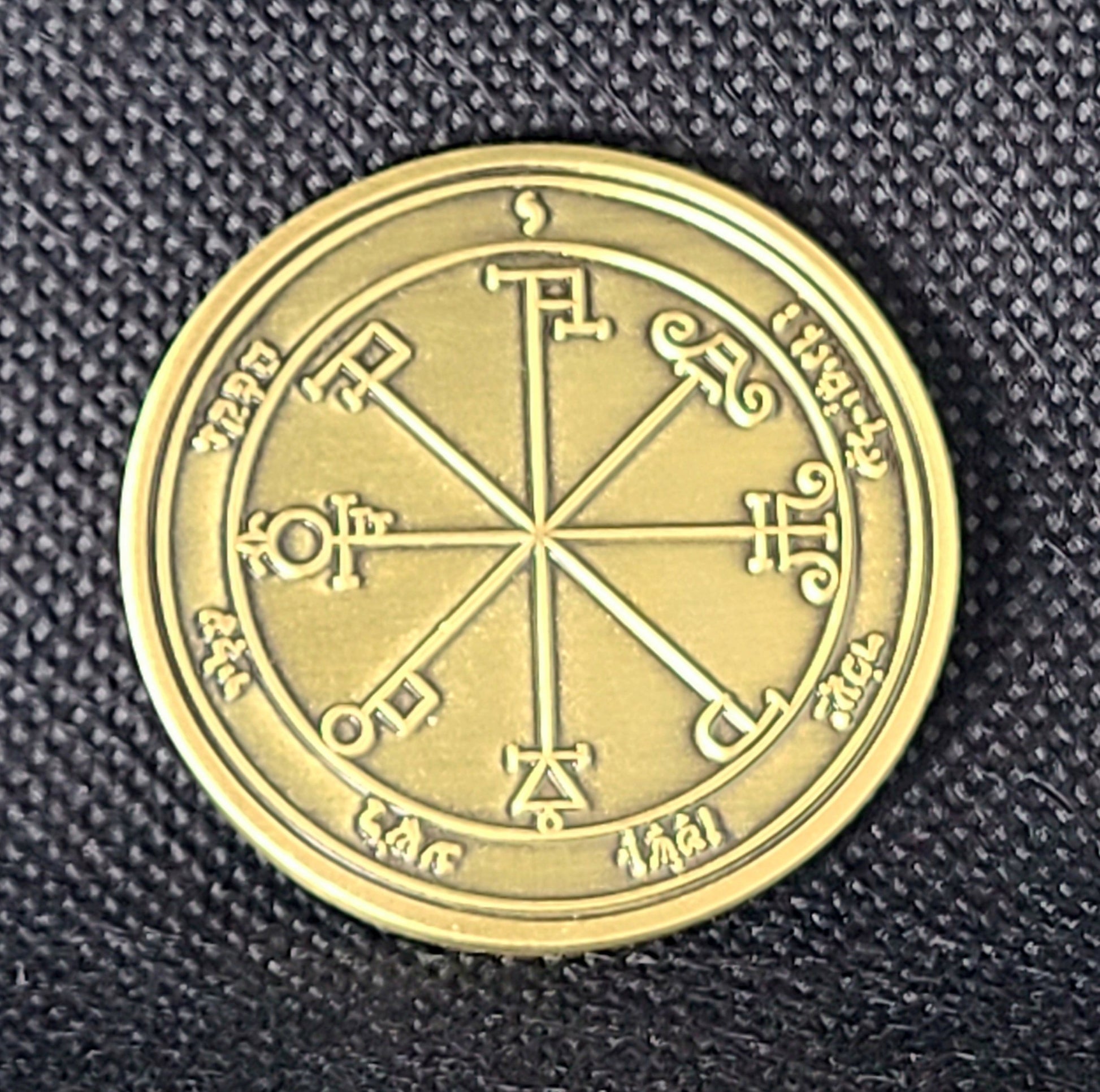 Sixth Pentacle of Saturn 72 names of God 1FitAll bezel Necklace.