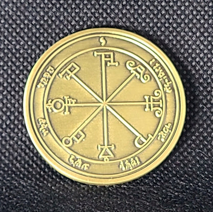 Sixth Pentacle of Saturn 72 names of God 1FitAll bezel Necklace.