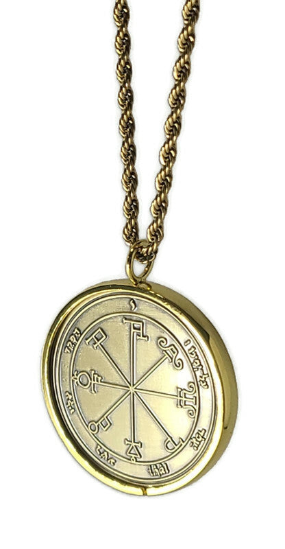 Sixth Pentacle of Saturn 72 names of God 1FitAll bezel Necklace.