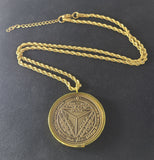 Seventh Pentacle of Saturn + 72 names of God + 1FitAll bezel Necklace