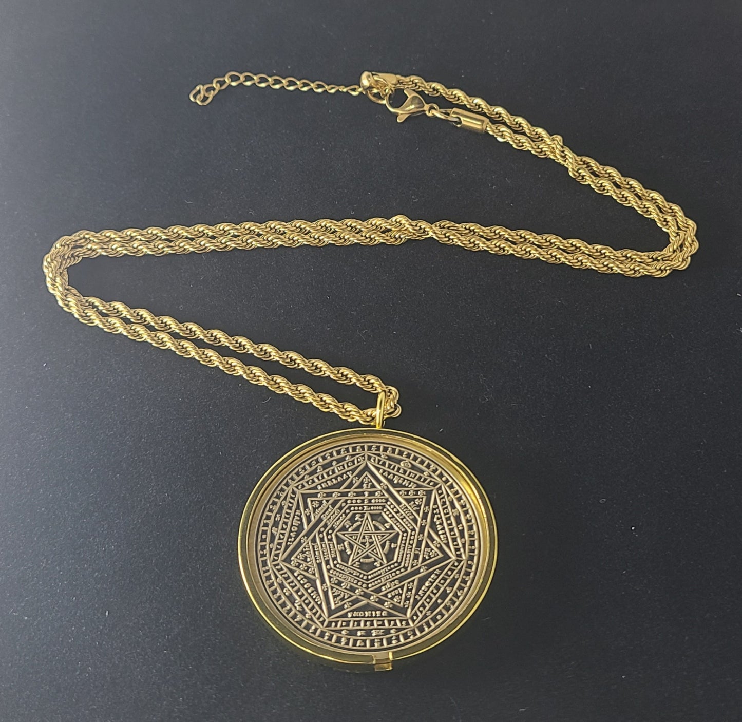 Sigillum Dei Ameth 72 names of God 1FitAll bezel Necklace.