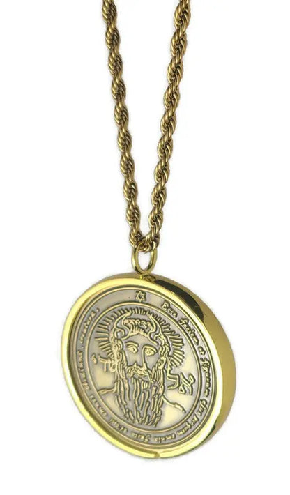 First Pentacle of the Sun "El Shaddai" 72 names of God 1FitAll bezel Necklace.