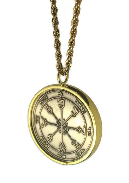 Fourth Pentacle of the Sun 72 names of God 1FitAll bezel Necklace.
