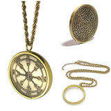 Fourth Pentacle of the Sun + 72 names of God + 1FitAll bezel Necklace