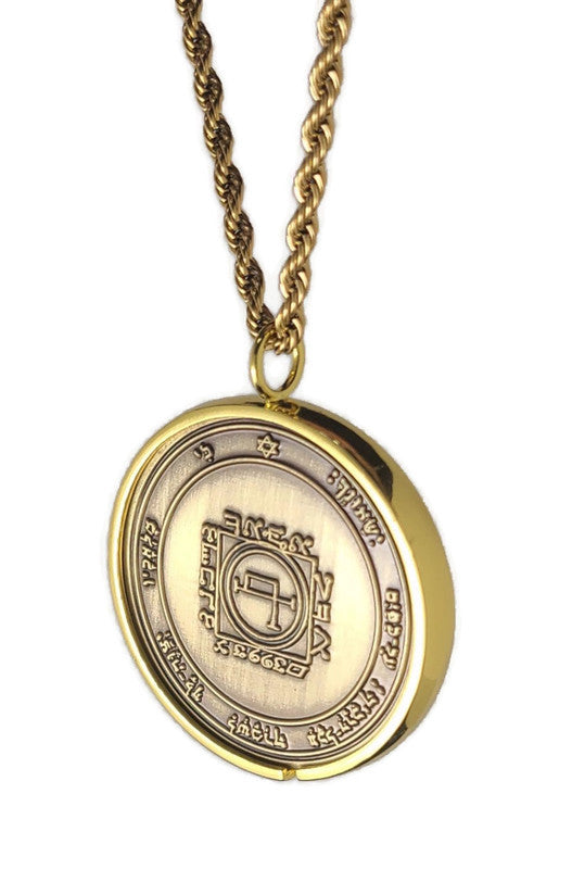 Fifth Pentacle of the Sun 72 names of God 1FitAll bezel Necklace.