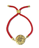 Seal of Tetragrammaton + 72 Names of God Bracelet Red