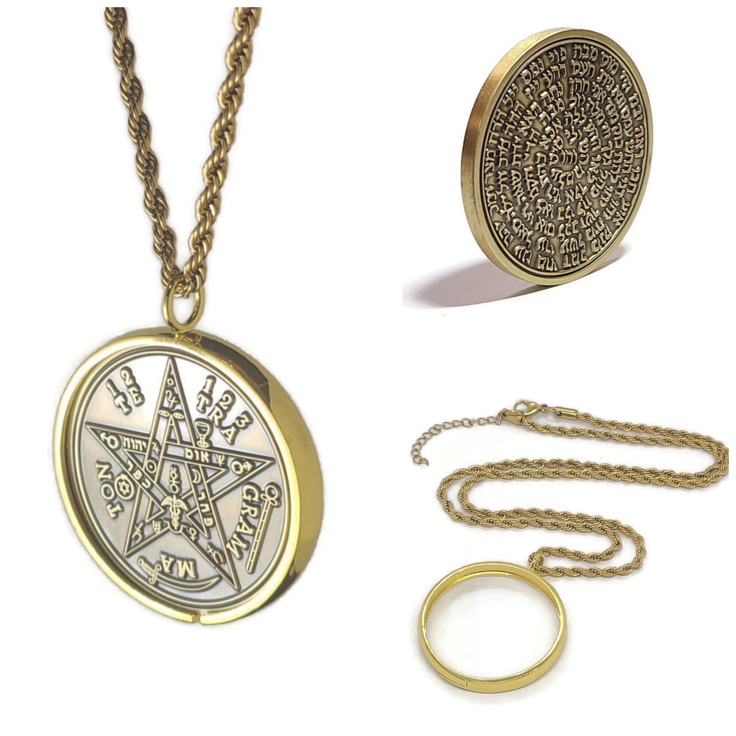 Tetragrammaton 72 names of God 1FitAll bezel Necklace.