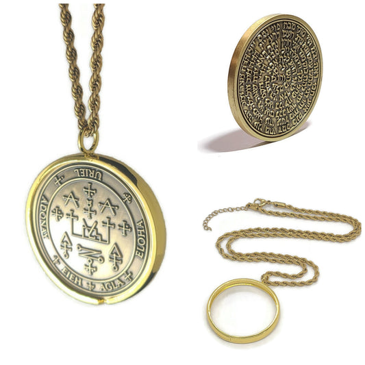 The seal of Archangel Uriel  72 names of God 1FitAll bezel Necklace.