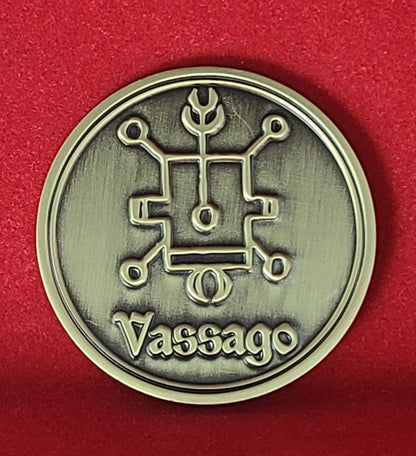 VASSAGO Pruflas Busas demon sigil Ars Goetia + 1FitAll bezel Necklace.