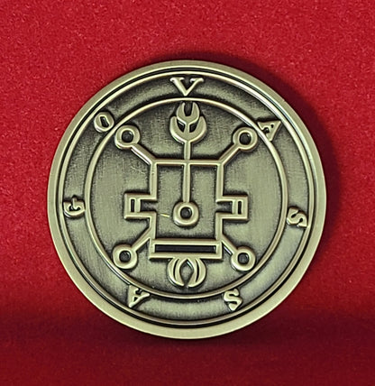 VASSAGO Pruflas Busas demon sigil Ars Goetia + 1FitAll bezel Necklace.