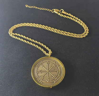 First Pentacle of Venus 72 names of God 1FitAll bezel Necklace.