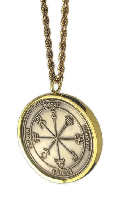 First Pentacle of Venus 72 names of God 1FitAll bezel Necklace.