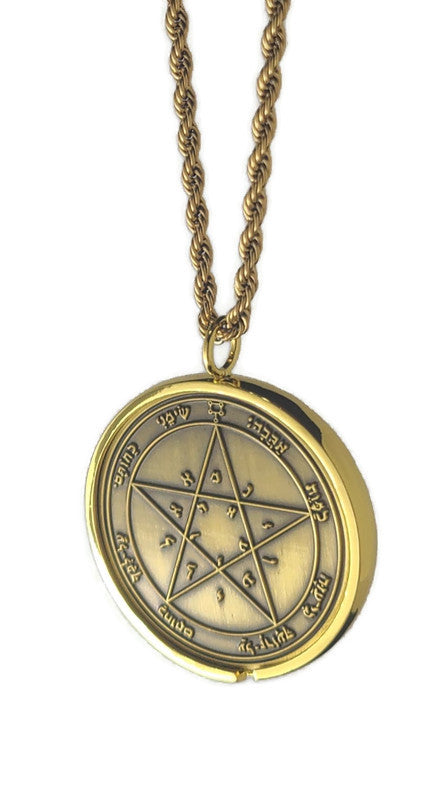 Second Pentacle of Venus 72 names of God 1FitAll bezel Necklace.