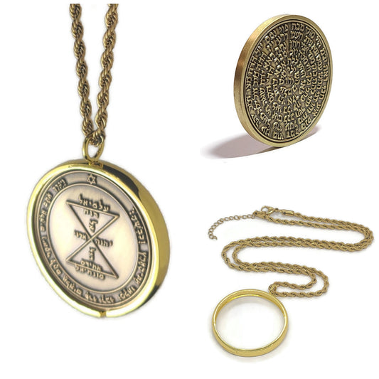 Third Pentacle of Venus 72 names of God 1FitAll bezel Necklace.